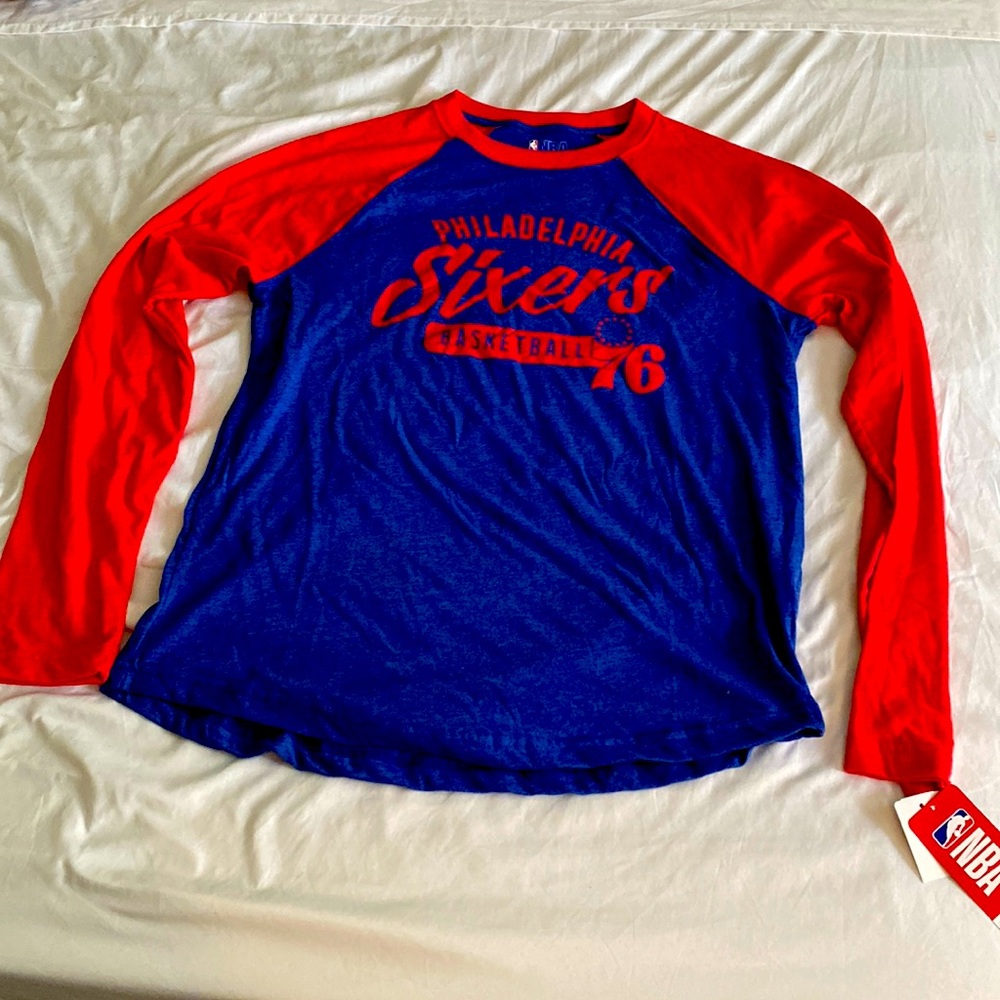 Philadelphia 76ers NBA Large long sleeve with tags